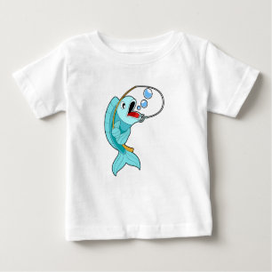 Fish with Fishing rod Baby T-Shirt