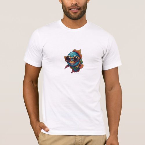 FISH WITH GOGGLES  T_Shirt
