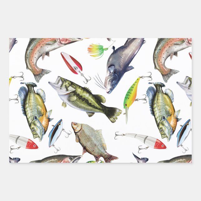 Fish Wrapping Paper Sheets (Front 3)