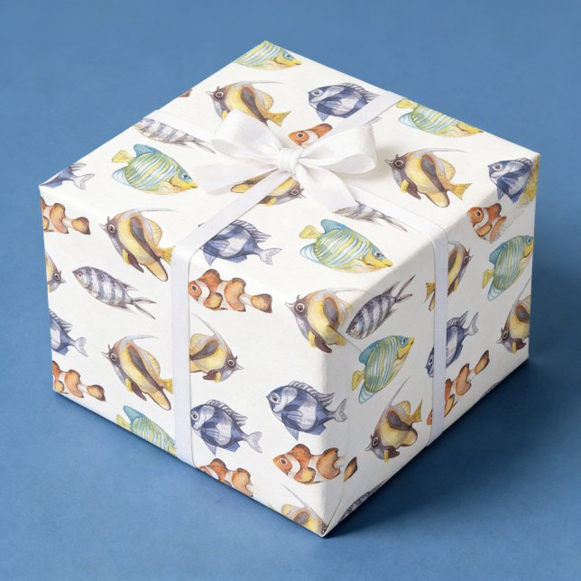 Fish Wrapping Paper, Underwater Sea Life Gift Wrap (Creator Uploaded)