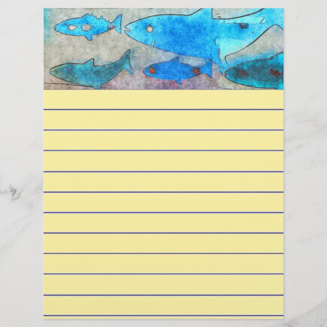 Fish Writing Paper (Front)