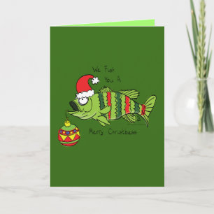 Fish You a Merry  -  Christmas Bass Greeting Card