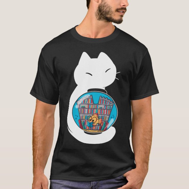 Fishâ€™s Cozy Library T-Shirt (Front)