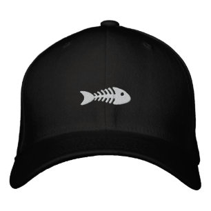 Fishbone Embroidered Baseball Hat
