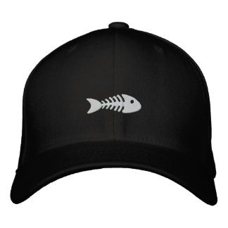 Fishbone Embroidered Baseball Hat