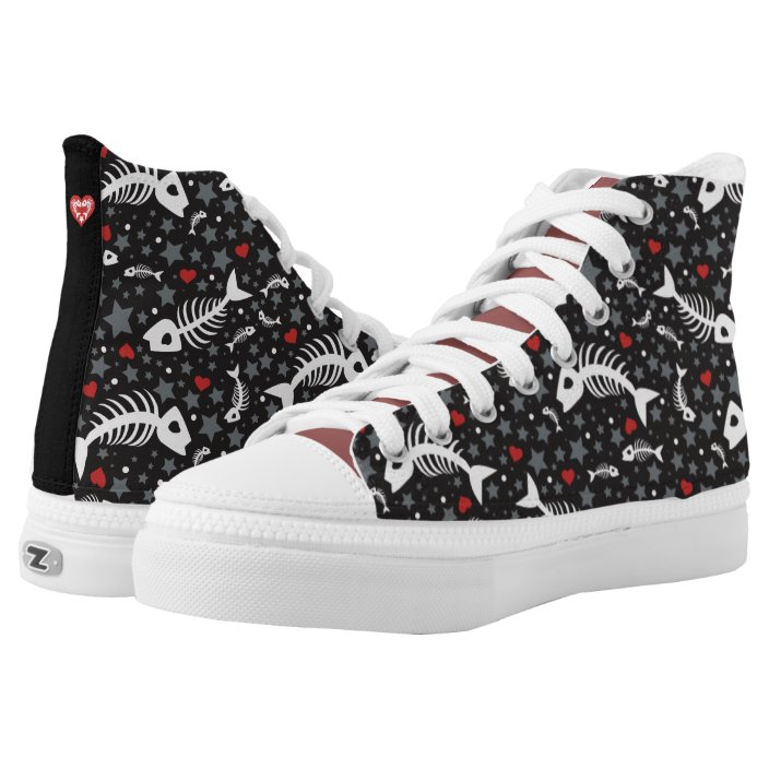 FishBone High Top Zips | Zazzle.com