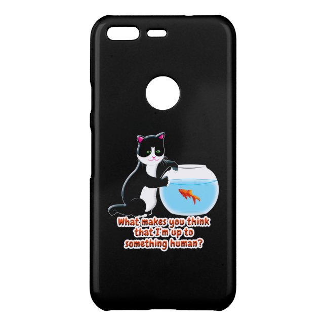 Fishbowl Cat Uncommon Google Pixel Case (Back)