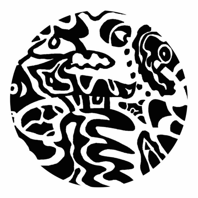 Fishdisk Abstract Art Statuette (Front)