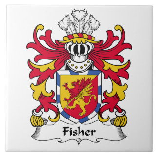 Fisher Family Crest Ceramic Tile