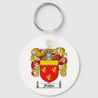 FISHER FAMILY CREST - FISHER COAT OF ARMS KEYCHAIN