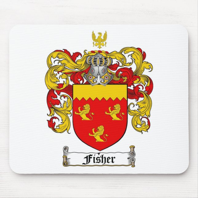 FISHER FAMILY CREST -  FISHER COAT OF ARMS MOUSE PAD (Front)