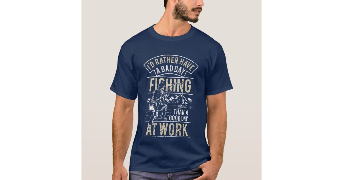 40Th Birthday Gift For Fisherman Men Funny Fishing T-Shirt, Zazzle