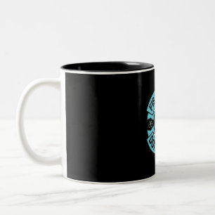 Fisher Fishing Hair Do Not Care Two-Tone Coffee Mug