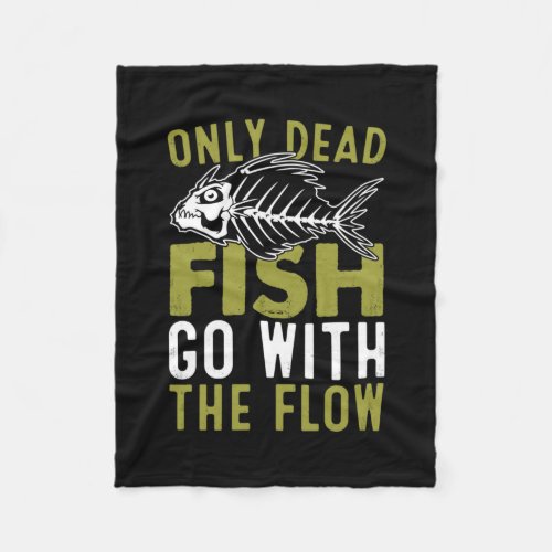 Fisher Gift Fish Go With The Flow Fleece Blanket