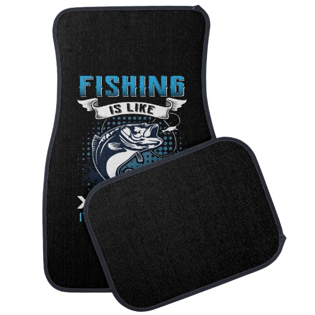 Fisher Gift Fishing Fixes Everything Car Floor Mat (Set)