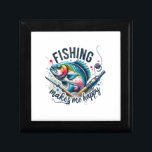 Fisher Gift Fishing Makes My Happy Gift Box<br><div class="desc">Fishing Makes My Happy</div>