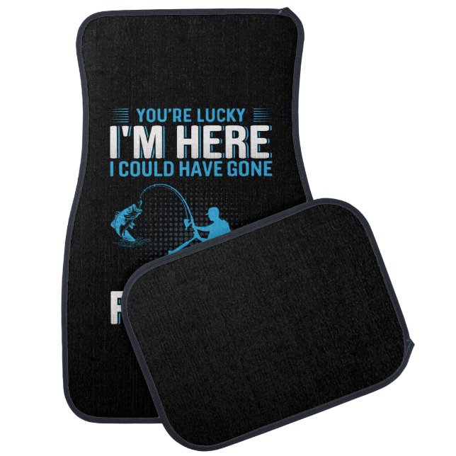 Fisher Gift I Could Have Gone Fishing Car Floor Mat (Set)