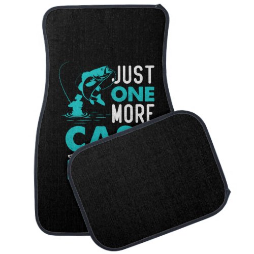 Fisher Gift Just One More Fish I Promise Car Floor Mat