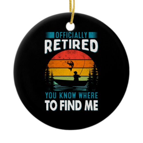 Fisher Gift Retired You Know Where To Find Me Ceramic Ornament