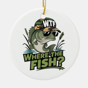 Fisher Gift Where The Fish Ceramic Ornament