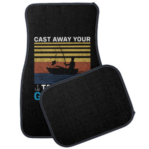 Fisher Go Fishing Car Floor Mat