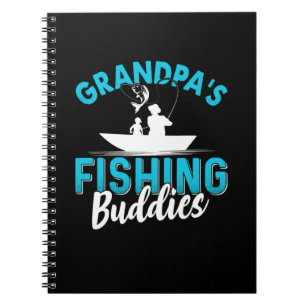 Fisher Grandpa Fishing Friends Notebook