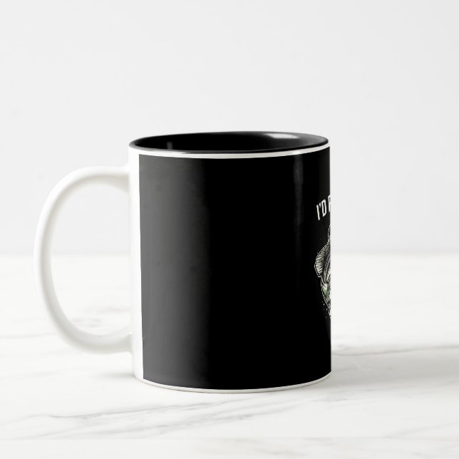 Fisher I Would Rather Be Fishing Two-Tone Coffee Mug (Left)
