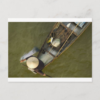 Fisher in Asia from above Postcard