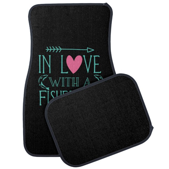 Fisher In Love With A Fisherman Car Floor Mat (Set)