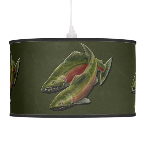 Fisher_man Lamp Coho Salmon Fish Lamp