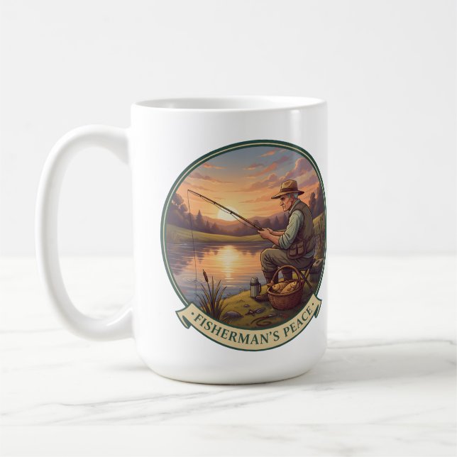 Fisher Man Relaxing mug gift (Left)