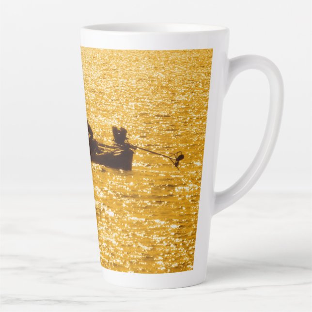 Fisher Men in Thailand Latte Mug (Right)