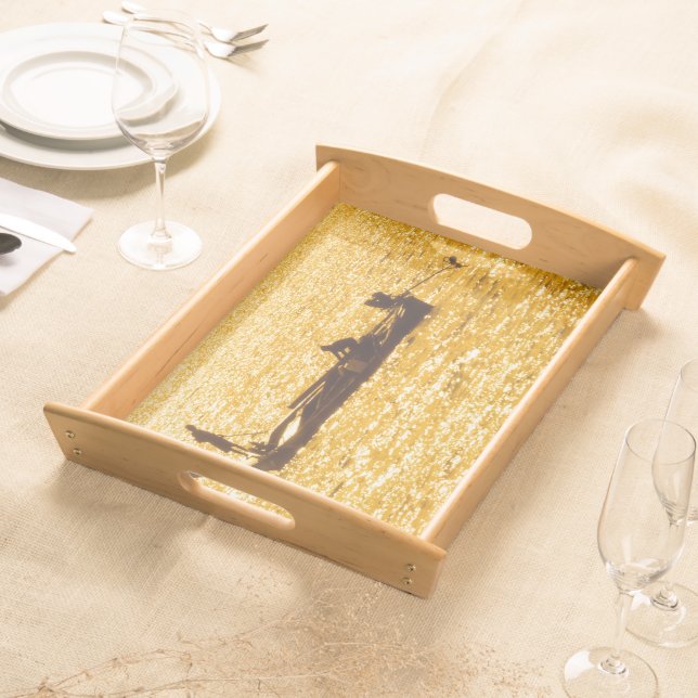 Fisher Men in Thailand Serving Tray (Front)