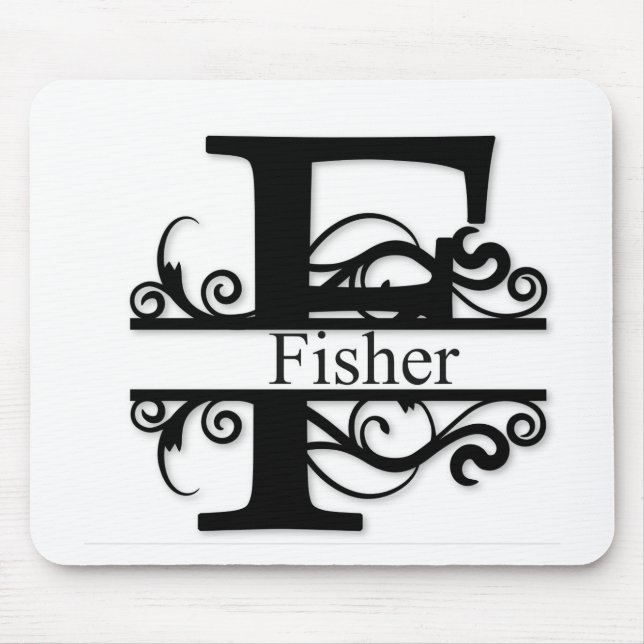 Fisher Monogram Mouse Pad (Front)