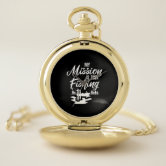 Fly Fishing Fisherman's Reel Pocket Watch