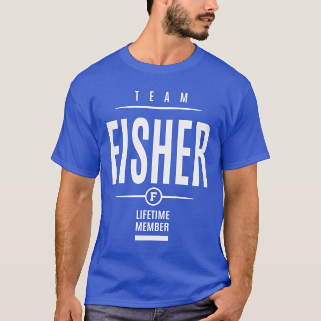 Fisher Personalized Name Birthday Gift T-Shirt (Front)
