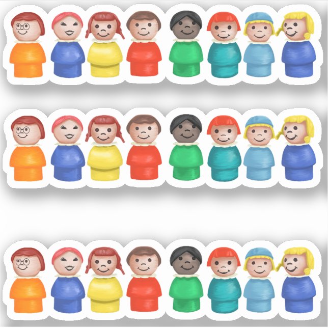 Fisher Price Little Girls Sticker (Front)