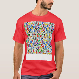 Fisher Price Little People and Flowers AllOver Pri T-Shirt