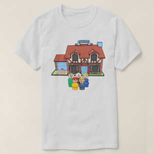 Fisher Price Little People Family With Tudor House T-Shirt