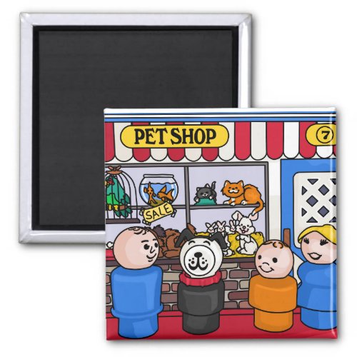 Fisher Price Little People Pet Shop Boy Magnet