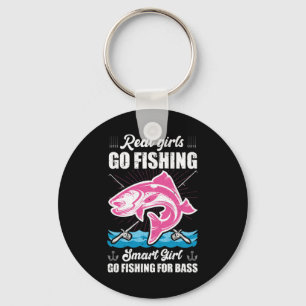 Fisher Smart Girls Go Fishing Keychain