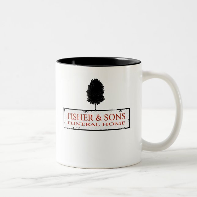 Fisher & Sons Funeral Home Two-Tone Coffee Mug (Right)