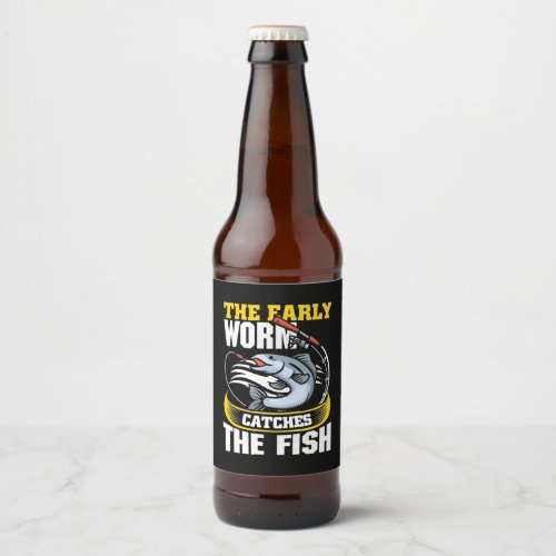 Fisher The Farly The Fish Beer Bottle Label