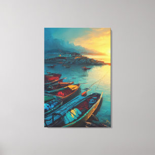 Fisher Village Canvas Print