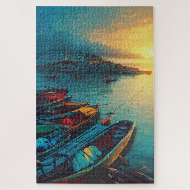 Fisher Village Jigsaw Puzzle (Vertical)