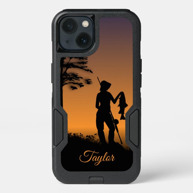 Fisher Woman at Dusk Otterbox iPhone Case (Back)