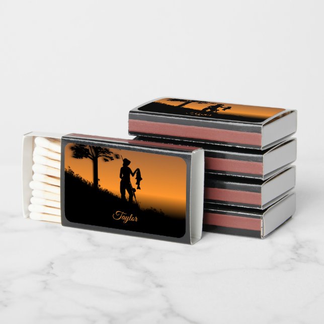 Fisher Woman at Dusk Personal Matchboxes (Stacked)