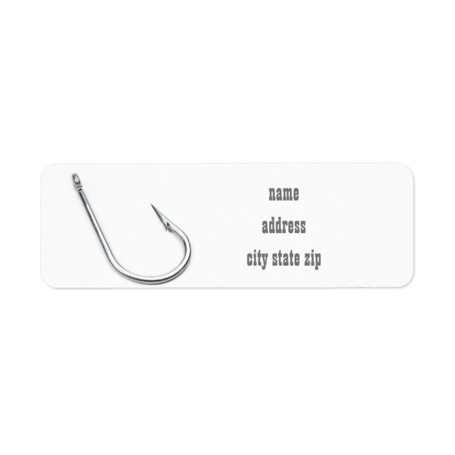 **FISHERAMAN'S HOOK**RETURN ADDRESS LABEL (Front)