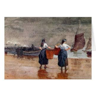 Fishergirls on the Beach Cards