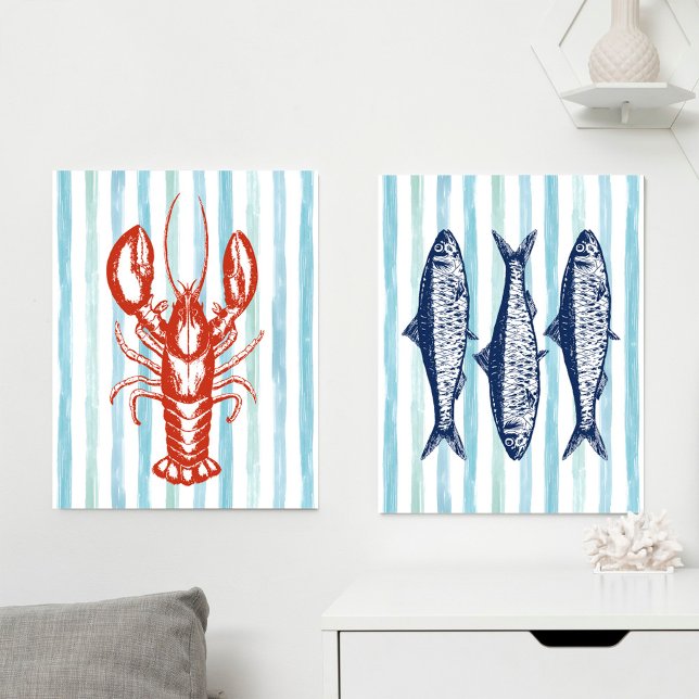 Fisherman Aesthetic Coastal Nautical Wall Art Sets (Creator Uploaded)